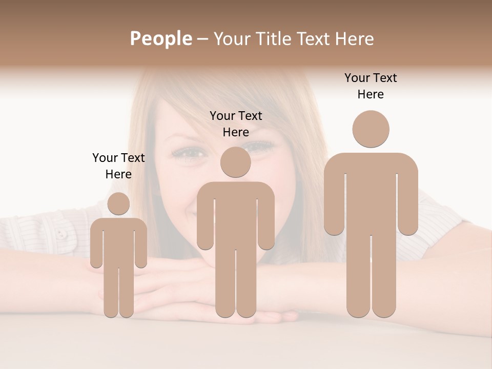 Looking People Idle PowerPoint Template
