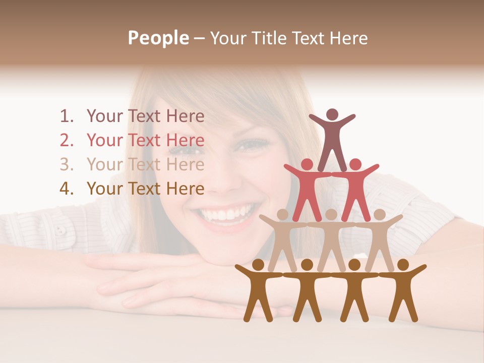 Looking People Idle PowerPoint Template