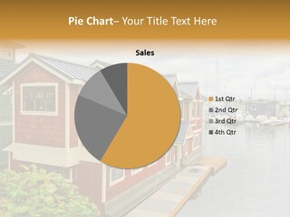 A Row Of Houses Sitting Next To A Body Of Water PowerPoint Template