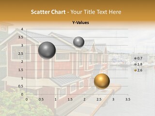 A Row Of Houses Sitting Next To A Body Of Water PowerPoint Template