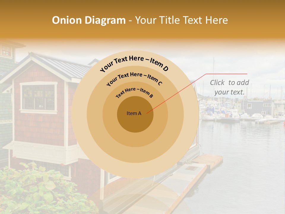 A Row Of Houses Sitting Next To A Body Of Water PowerPoint Template