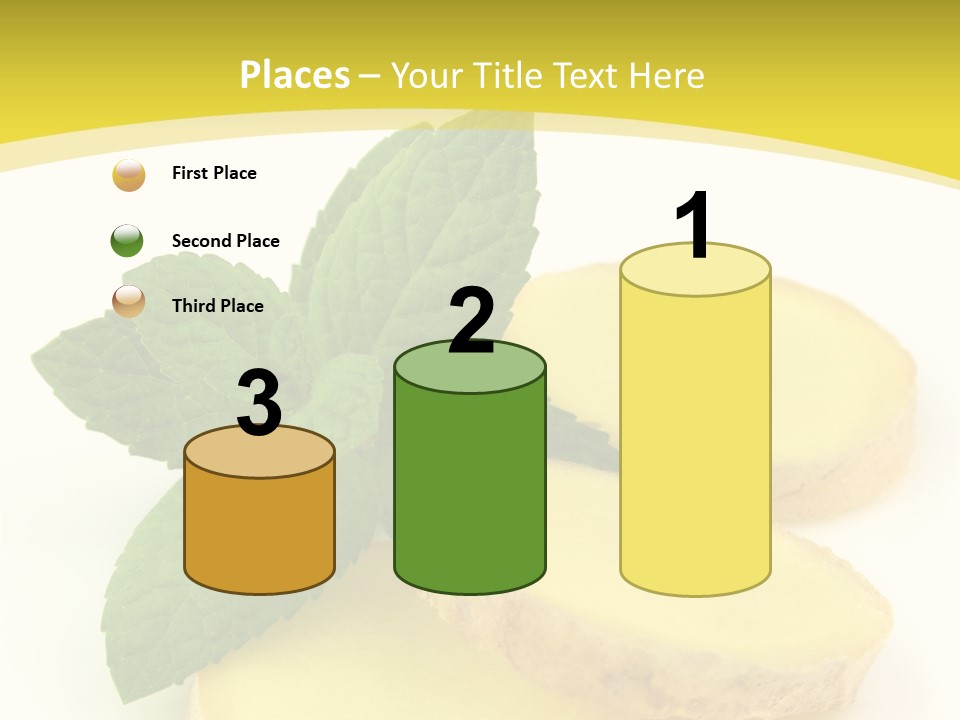 Slice Peppermint Nature PowerPoint Template