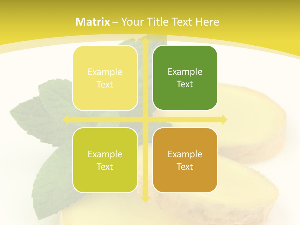 Slice Peppermint Nature PowerPoint Template