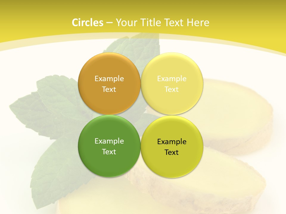 Slice Peppermint Nature PowerPoint Template