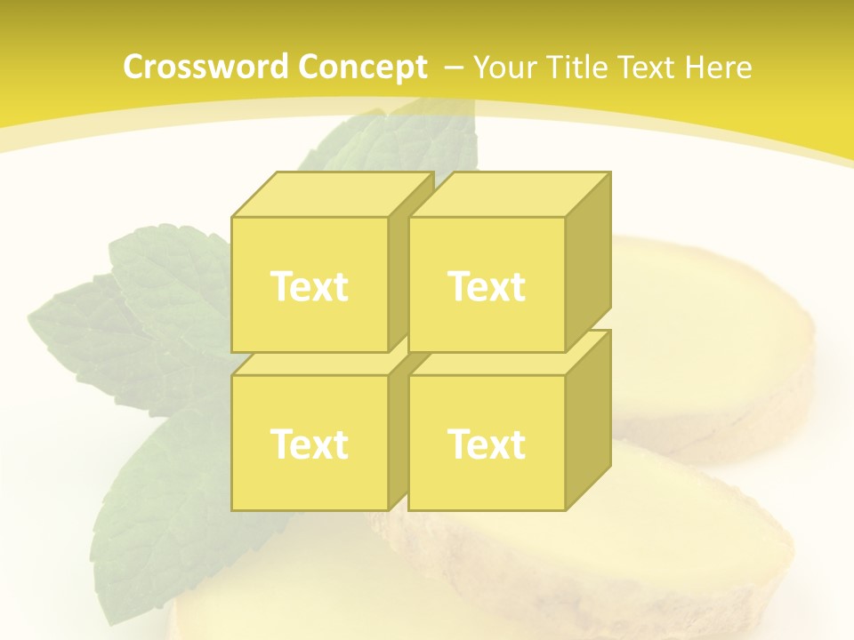 Slice Peppermint Nature PowerPoint Template