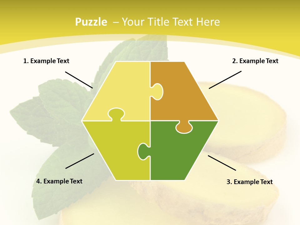 Slice Peppermint Nature PowerPoint Template