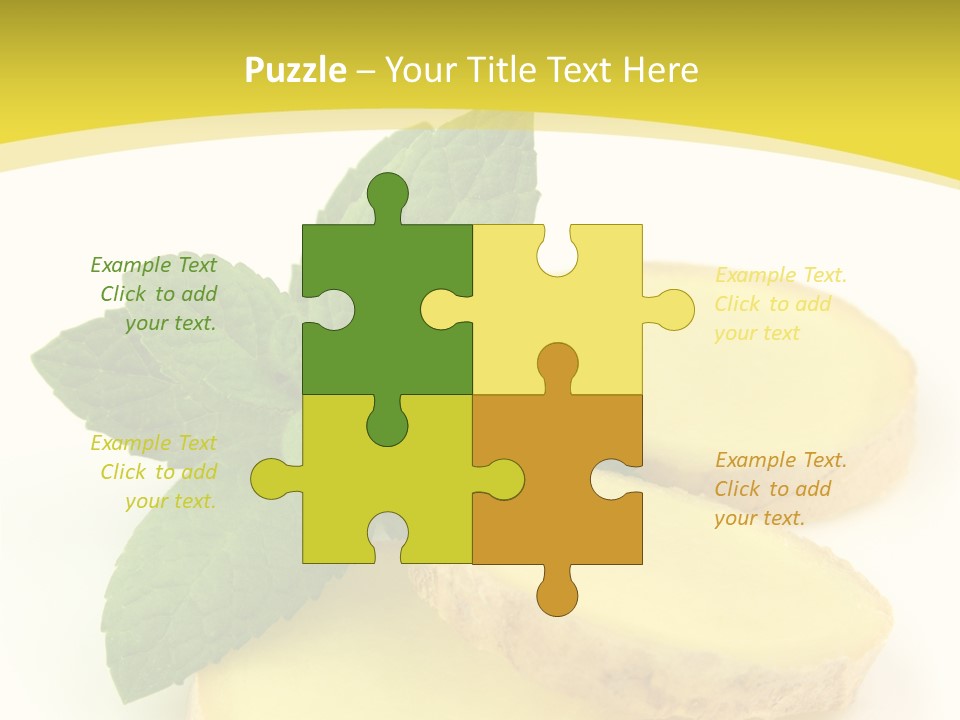 Slice Peppermint Nature PowerPoint Template