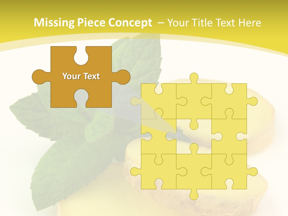 Slice Peppermint Nature PowerPoint Template