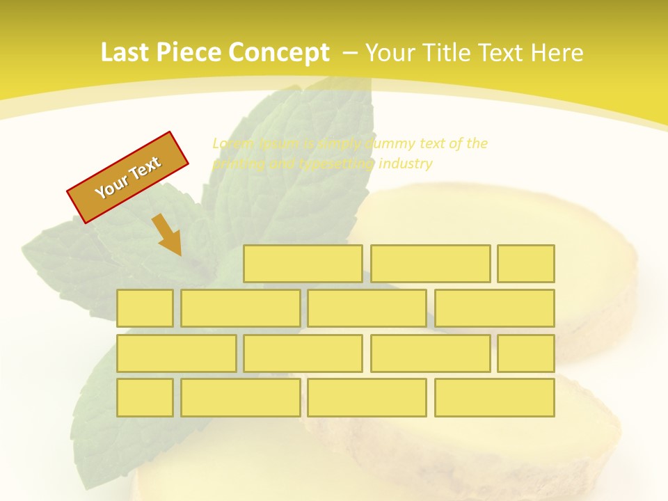 Slice Peppermint Nature PowerPoint Template