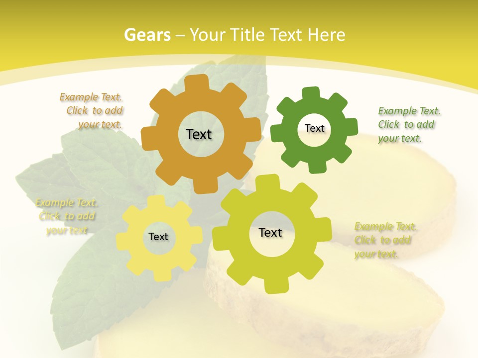 Slice Peppermint Nature PowerPoint Template