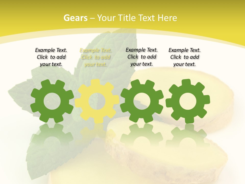 Slice Peppermint Nature PowerPoint Template