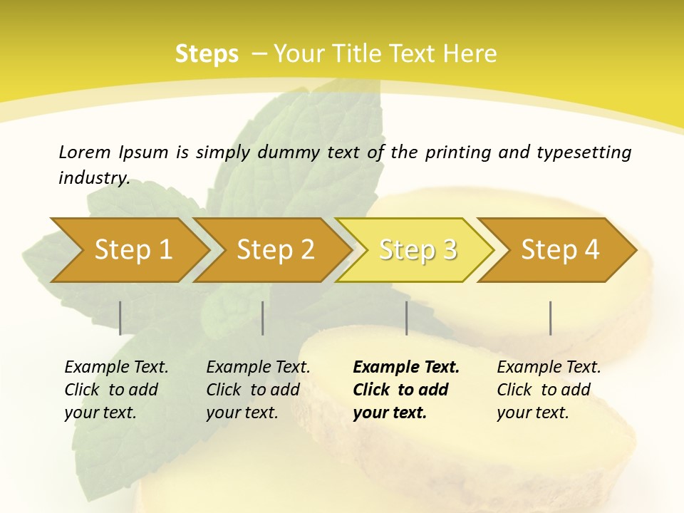 Slice Peppermint Nature PowerPoint Template