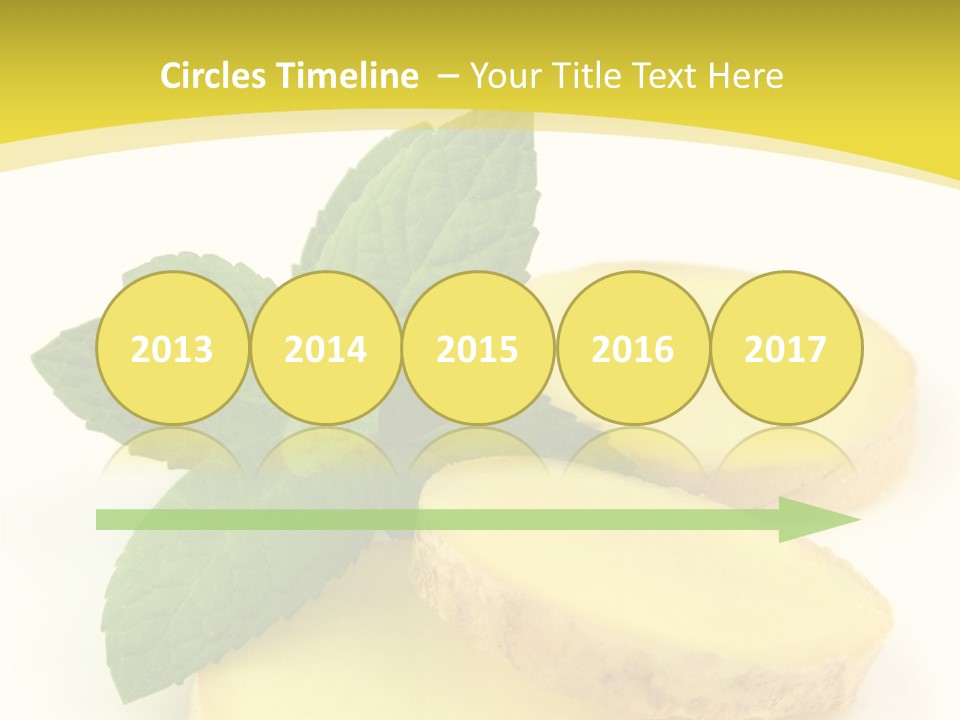 Slice Peppermint Nature PowerPoint Template