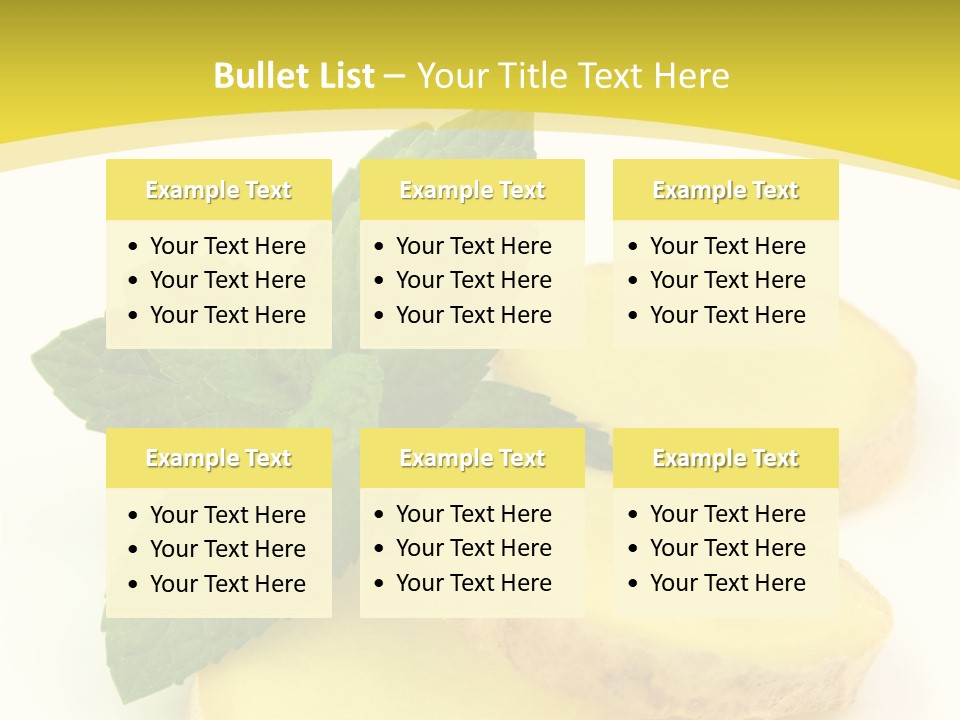 Slice Peppermint Nature PowerPoint Template