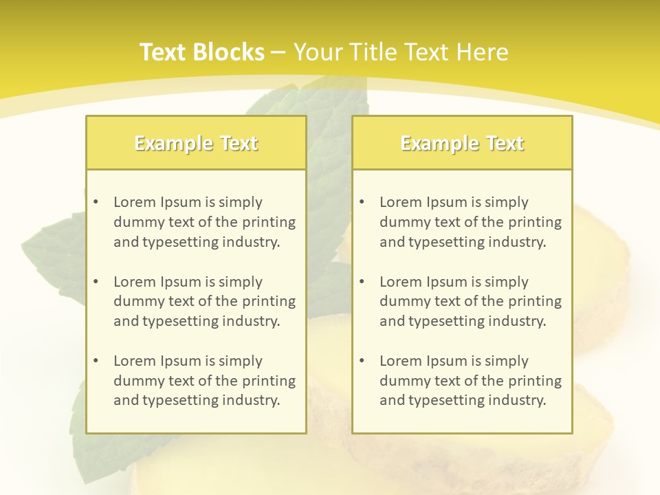 Slice Peppermint Nature PowerPoint Template