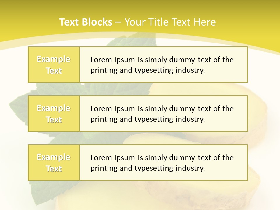 Slice Peppermint Nature PowerPoint Template