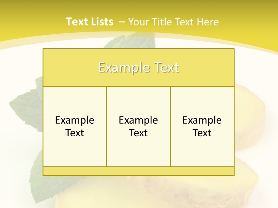Slice Peppermint Nature PowerPoint Template