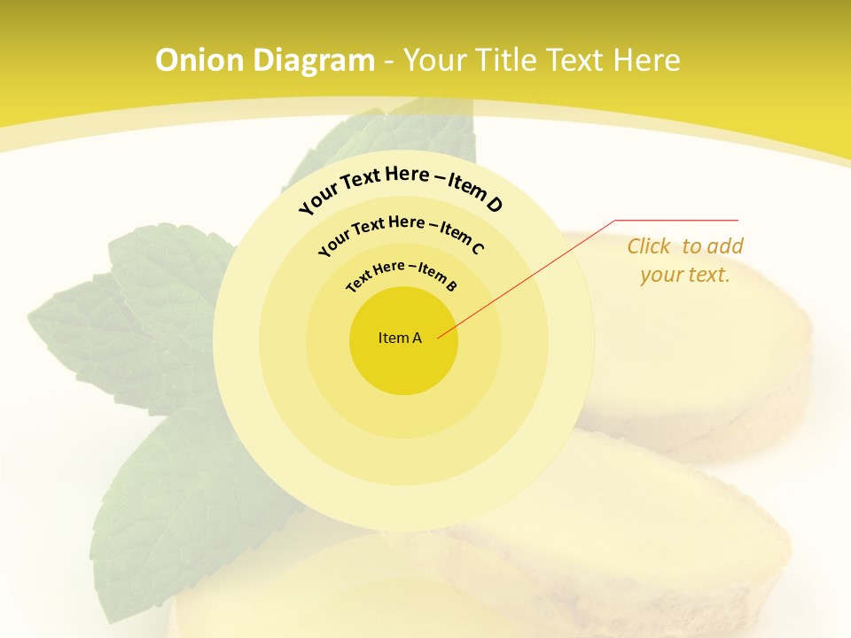 Slice Peppermint Nature PowerPoint Template
