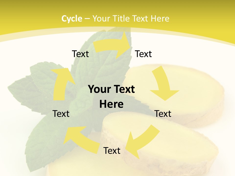 Slice Peppermint Nature PowerPoint Template