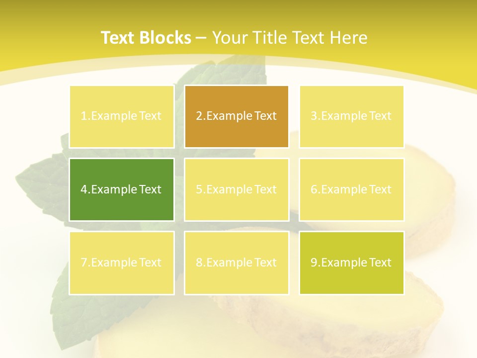 Slice Peppermint Nature PowerPoint Template