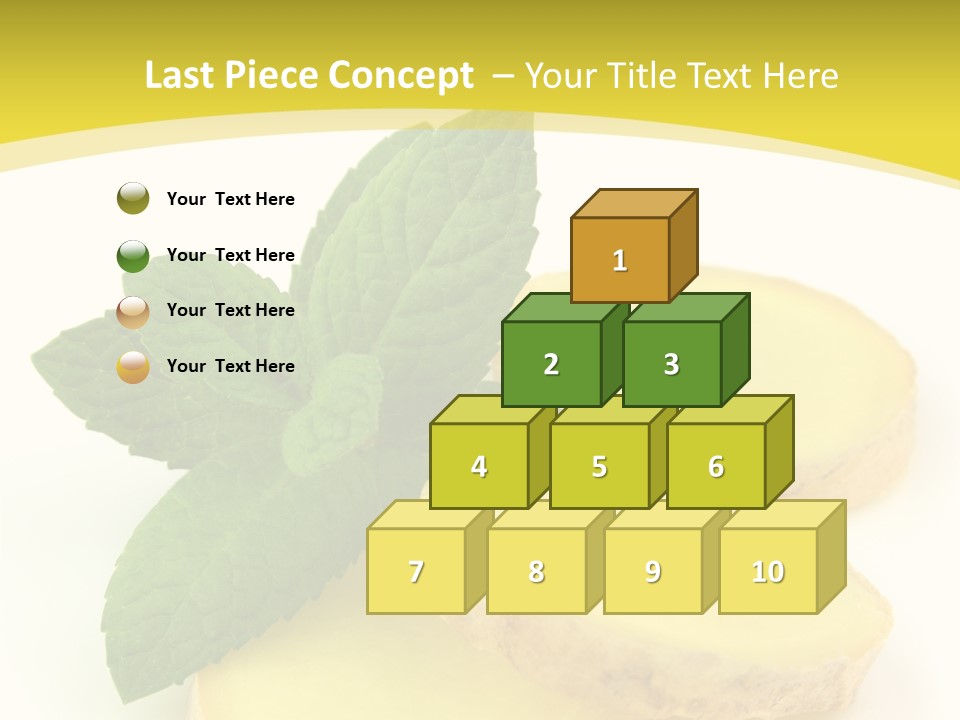 Slice Peppermint Nature PowerPoint Template