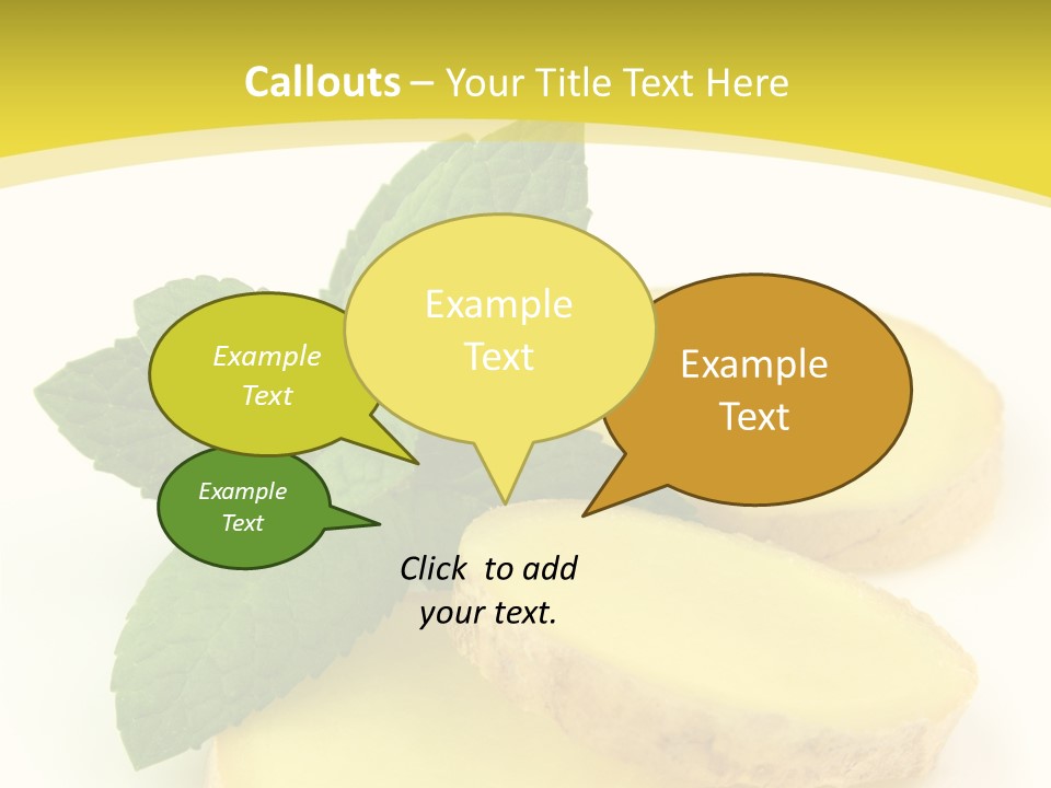 Slice Peppermint Nature PowerPoint Template