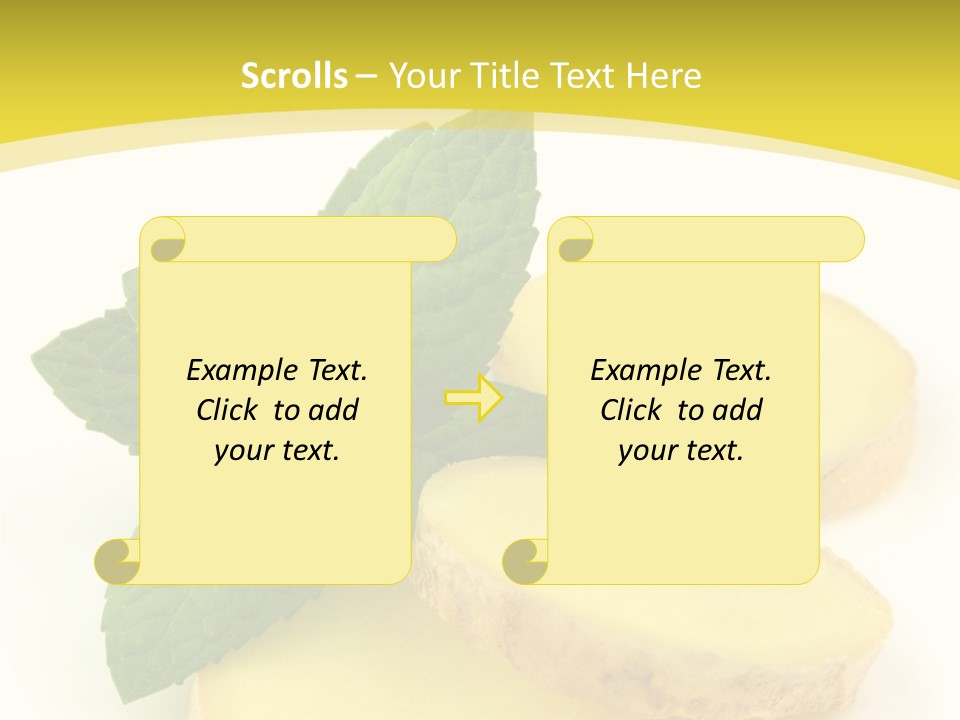 Slice Peppermint Nature PowerPoint Template