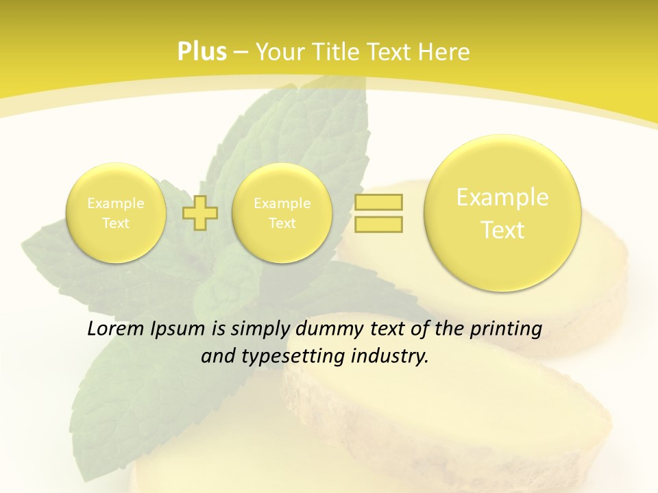 Slice Peppermint Nature PowerPoint Template