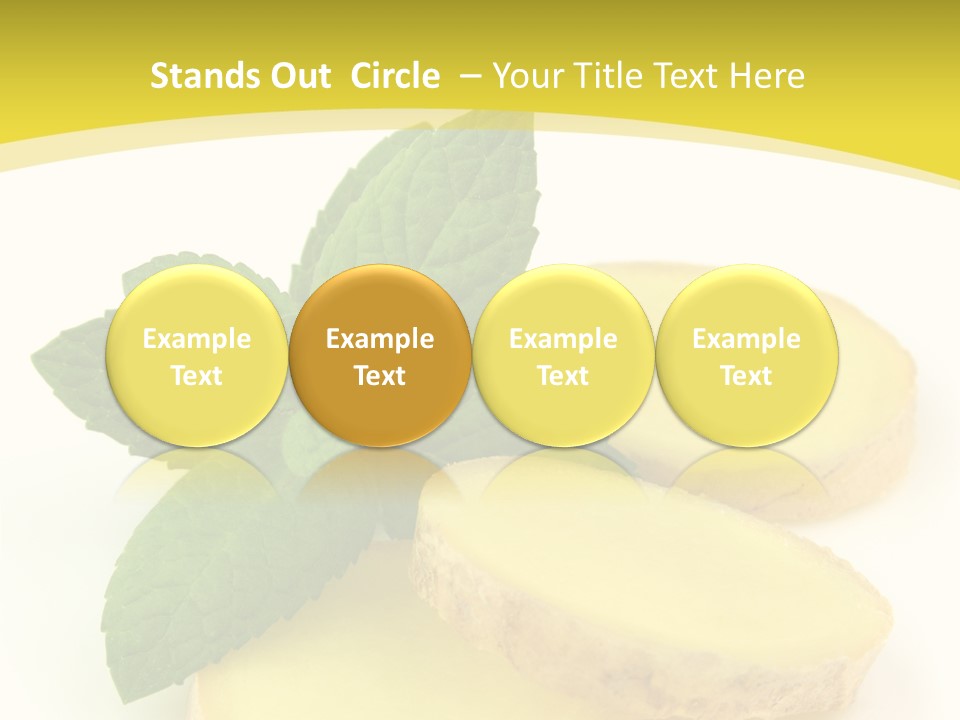 Slice Peppermint Nature PowerPoint Template