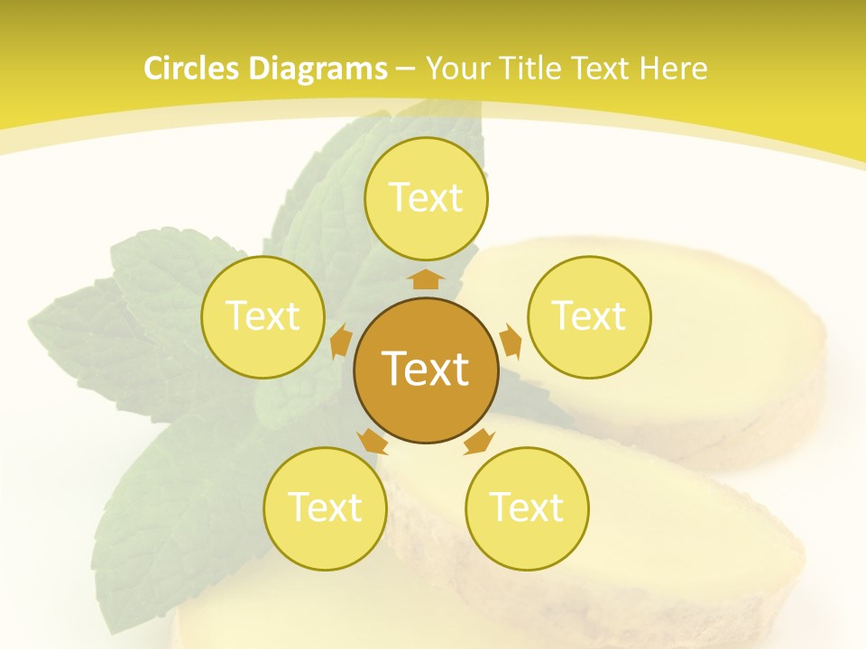 Slice Peppermint Nature PowerPoint Template