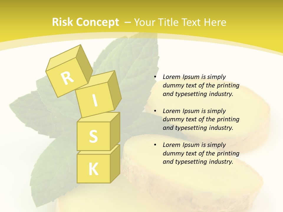 Slice Peppermint Nature PowerPoint Template