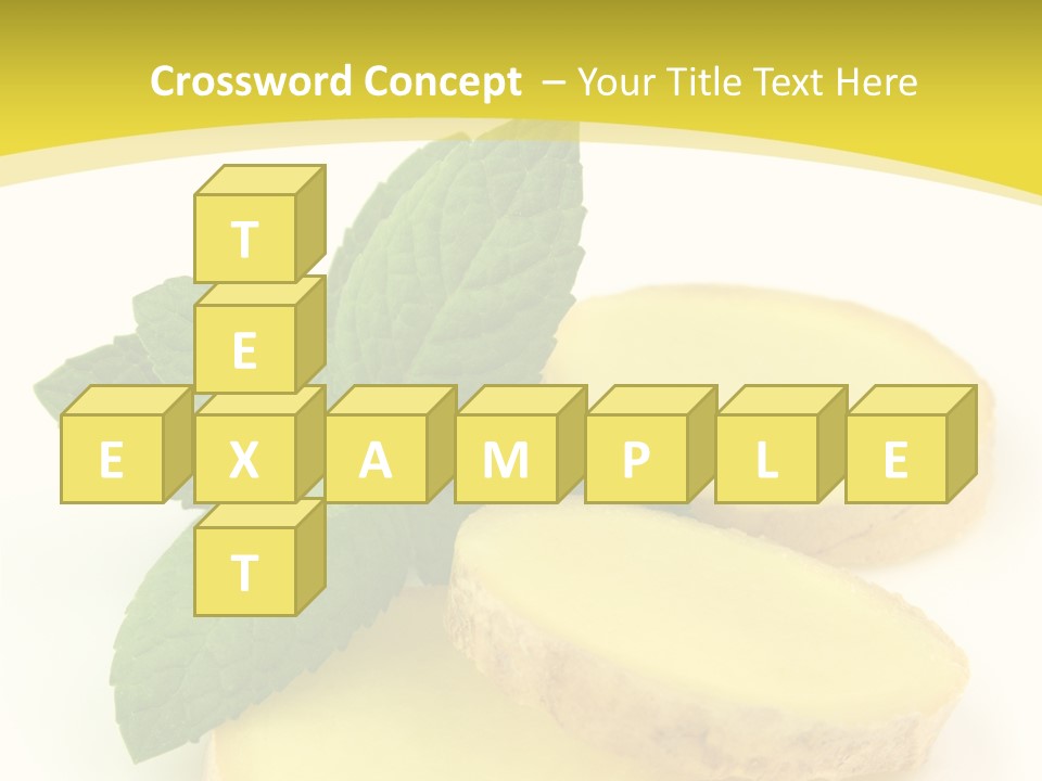 Slice Peppermint Nature PowerPoint Template