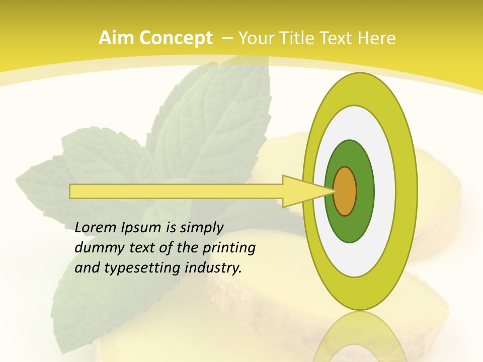 Slice Peppermint Nature PowerPoint Template