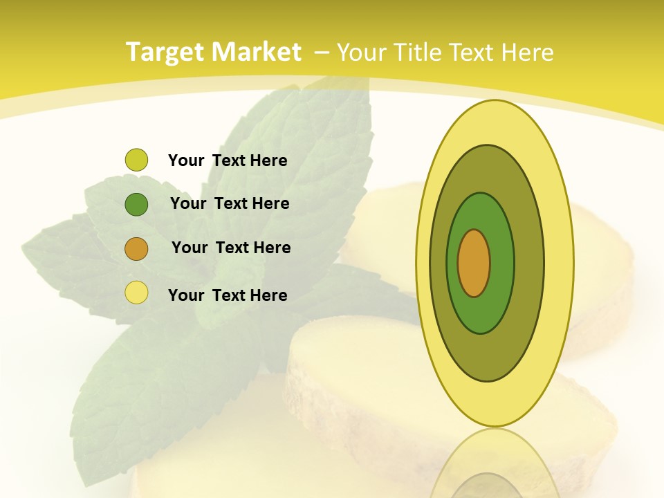 Slice Peppermint Nature PowerPoint Template