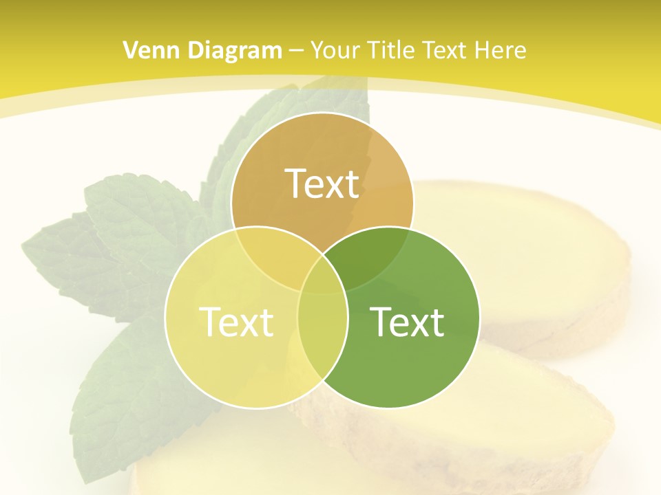 Slice Peppermint Nature PowerPoint Template