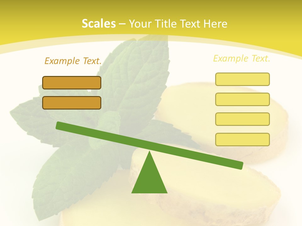 Slice Peppermint Nature PowerPoint Template
