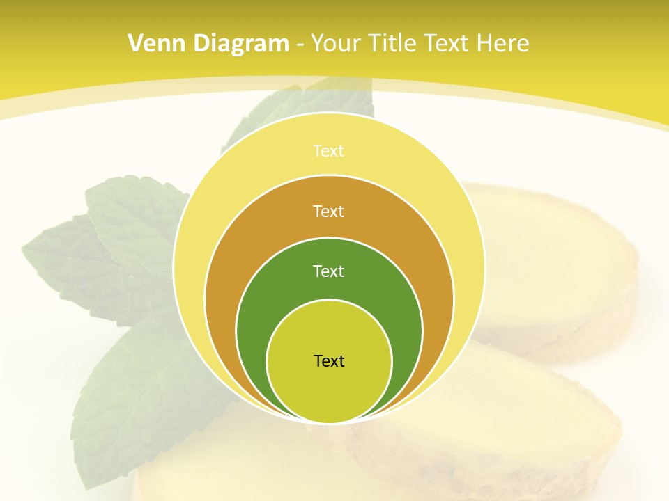Slice Peppermint Nature PowerPoint Template