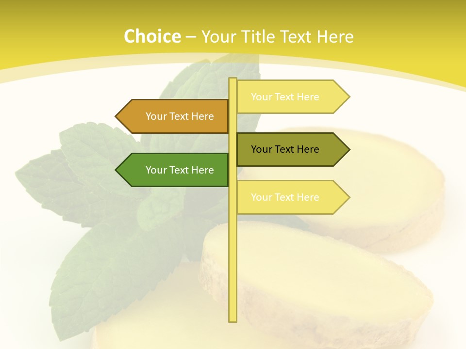 Slice Peppermint Nature PowerPoint Template