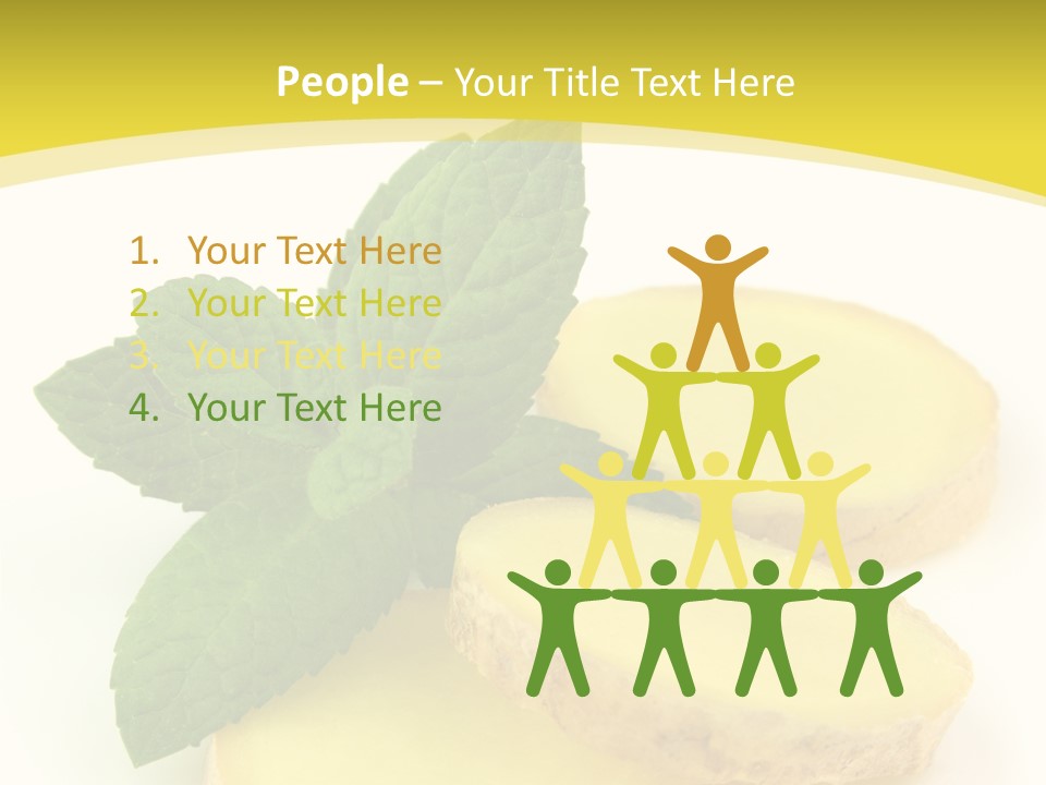 Slice Peppermint Nature PowerPoint Template