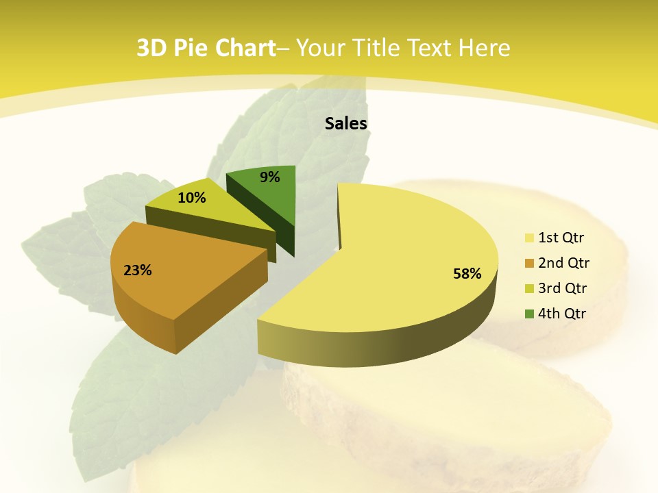 Slice Peppermint Nature PowerPoint Template