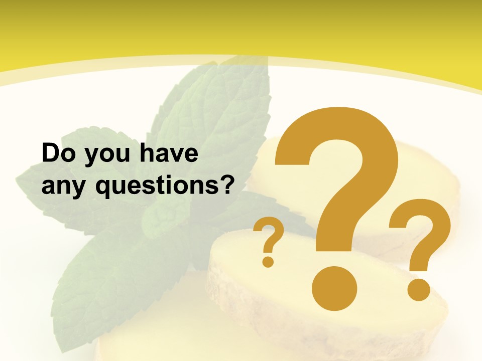 Slice Peppermint Nature PowerPoint Template