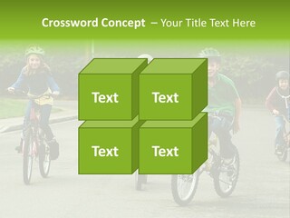 Bike Leisure Boy PowerPoint Template