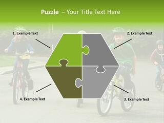 Bike Leisure Boy PowerPoint Template