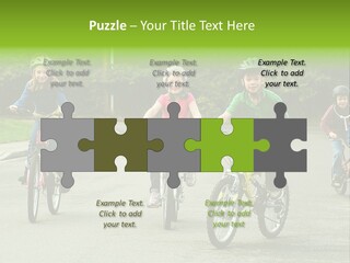 Bike Leisure Boy PowerPoint Template