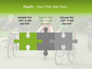 Bike Leisure Boy PowerPoint Template