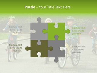 Bike Leisure Boy PowerPoint Template