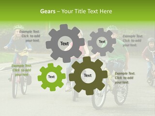 Bike Leisure Boy PowerPoint Template