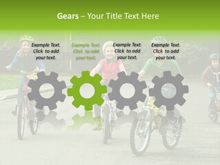 Bike Leisure Boy PowerPoint Template