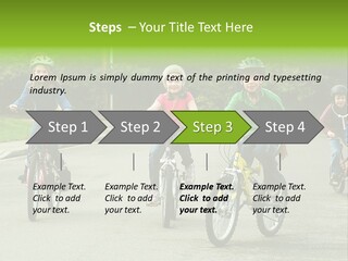 Bike Leisure Boy PowerPoint Template