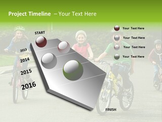Bike Leisure Boy PowerPoint Template